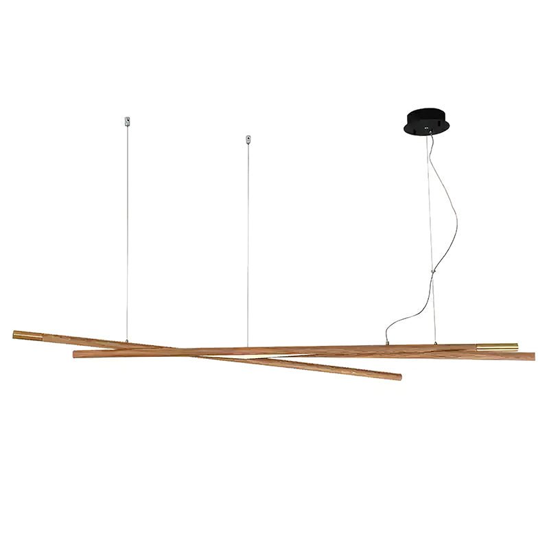 Elvuaine Kroonluchter Houten Lineaire LED