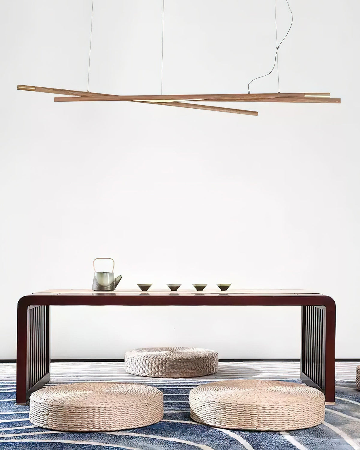 Elvuaine Kroonluchter Houten Lineaire LED