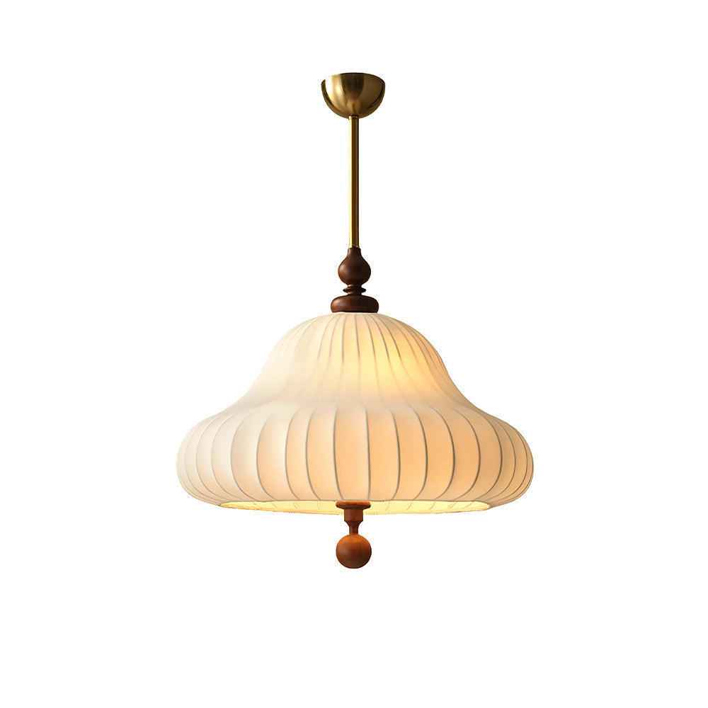 Caserielle hanglamp bloeiende bloemvorm messing