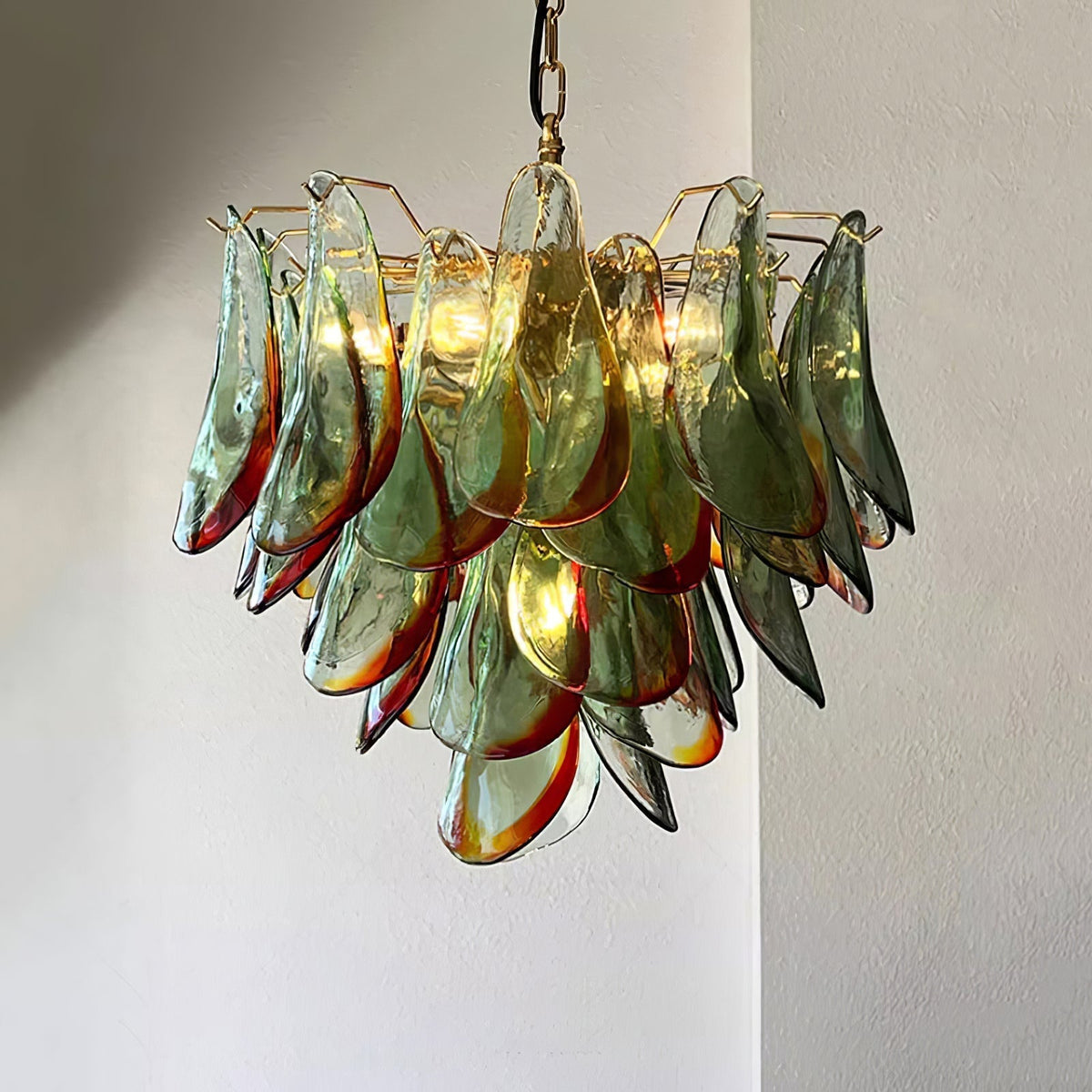 Celoraria Kroonluchter Murano-glas Bloemblaadjes Elegante