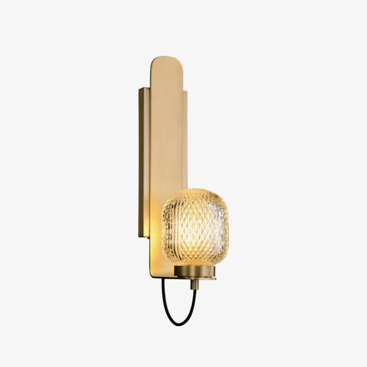 Cresh Premium Noorse kunst wandlamp van messing en glas