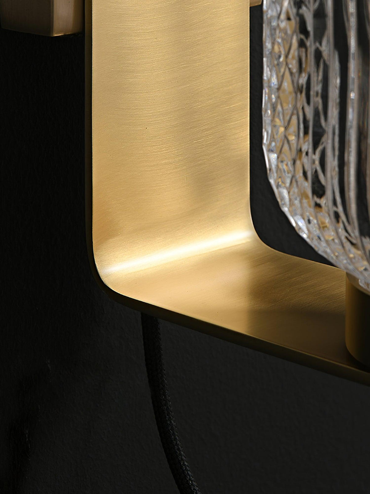 Cresh Premium Noorse kunst wandlamp van messing en glas