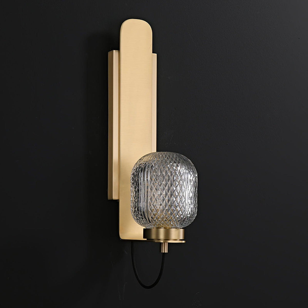 Cresh Premium Noorse kunst wandlamp van messing en glas