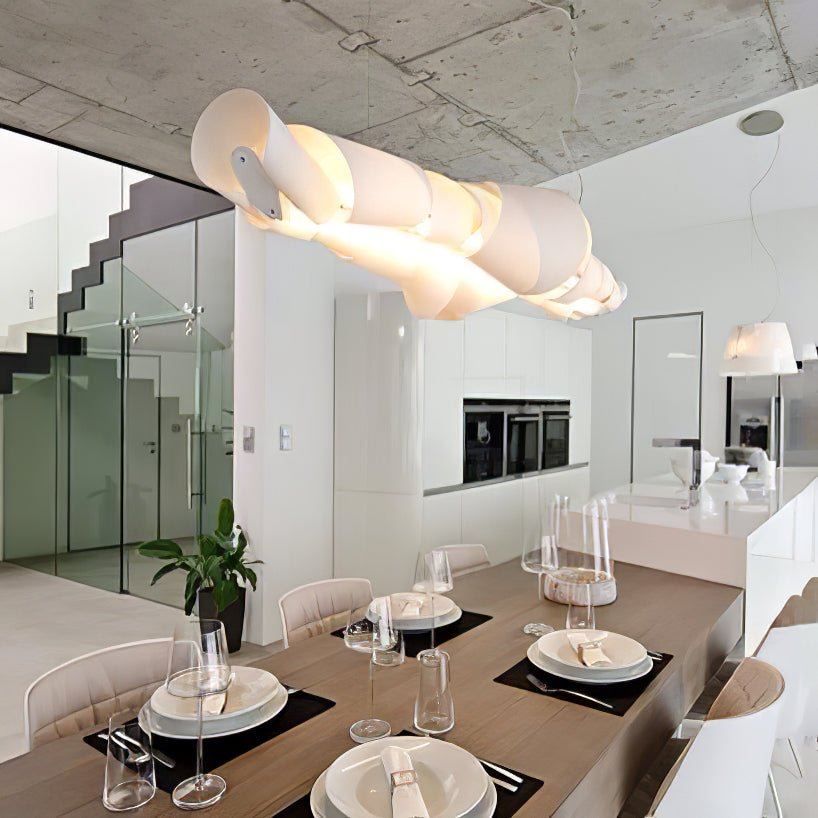 Ribbon Kroonluchter met speelse PVC