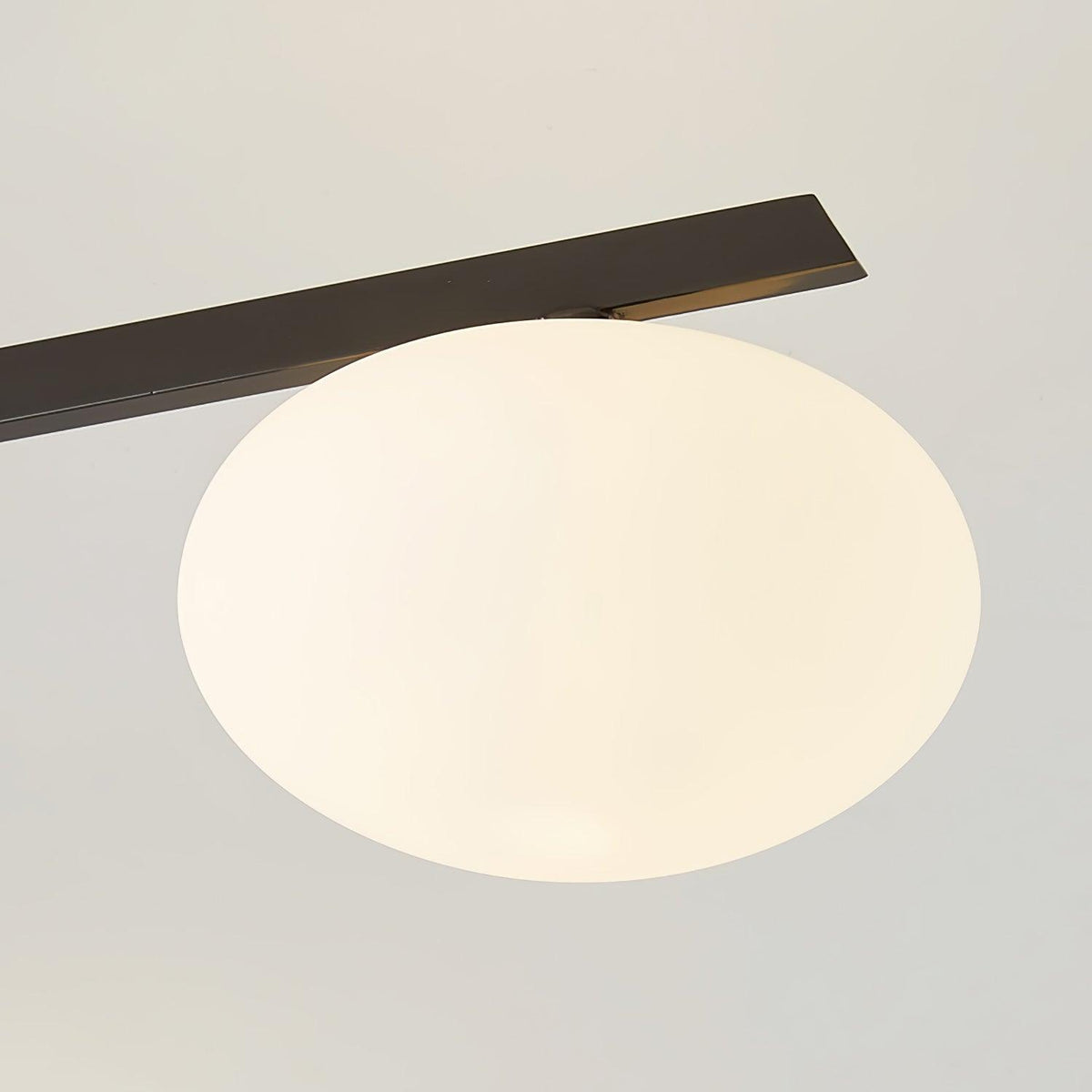 Lioraliella plafondlamp Zwart Wit glas