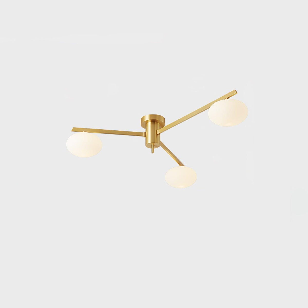 Lioraliella plafondlamp Zwart Wit glas