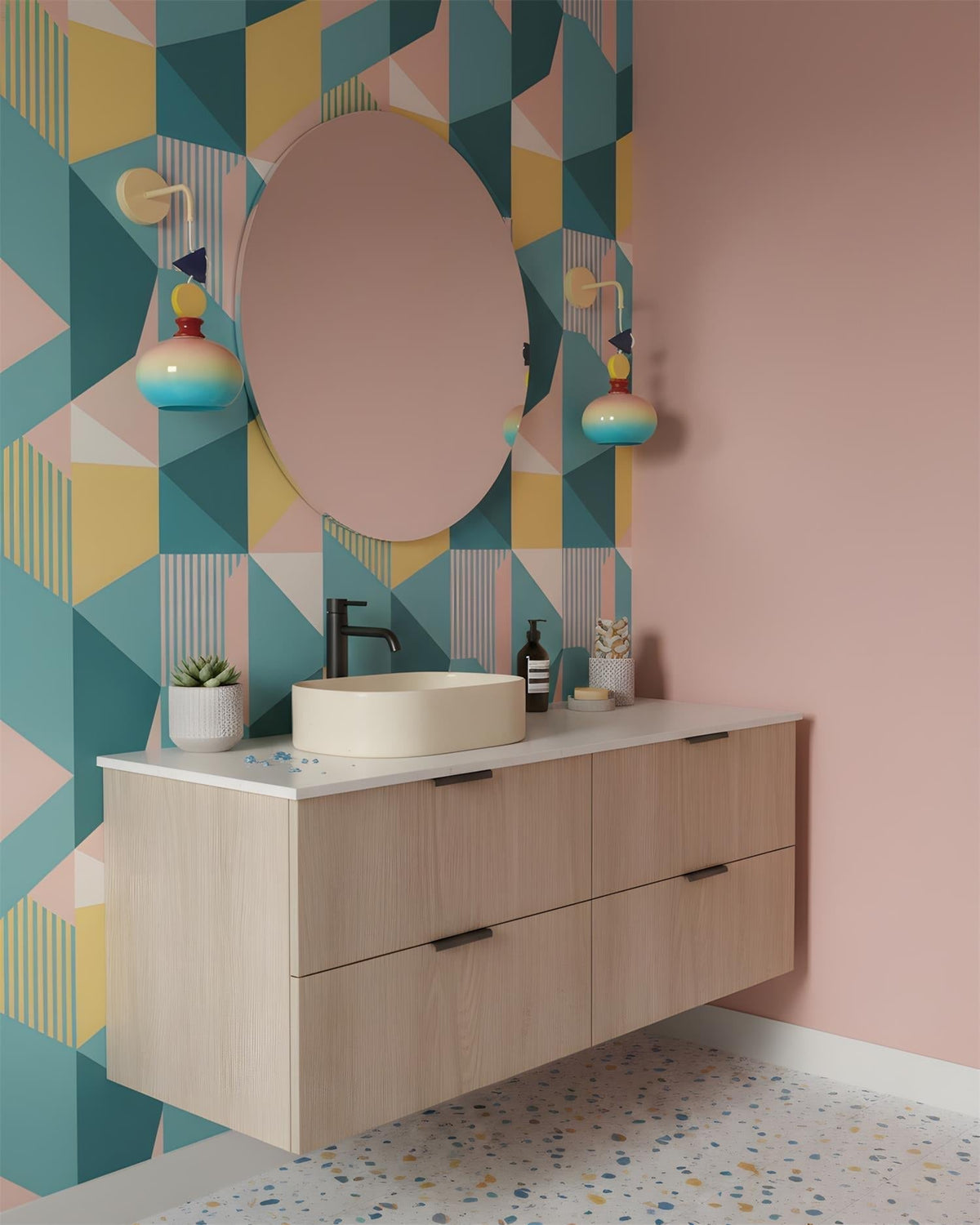 Virauette wandlamp