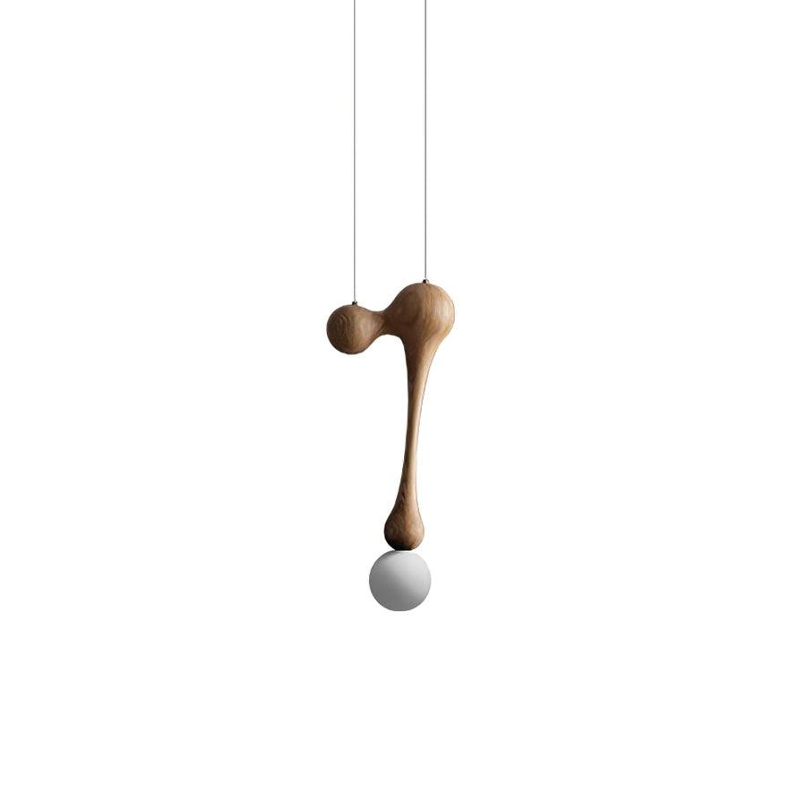 Hale luxe houten hanglamp