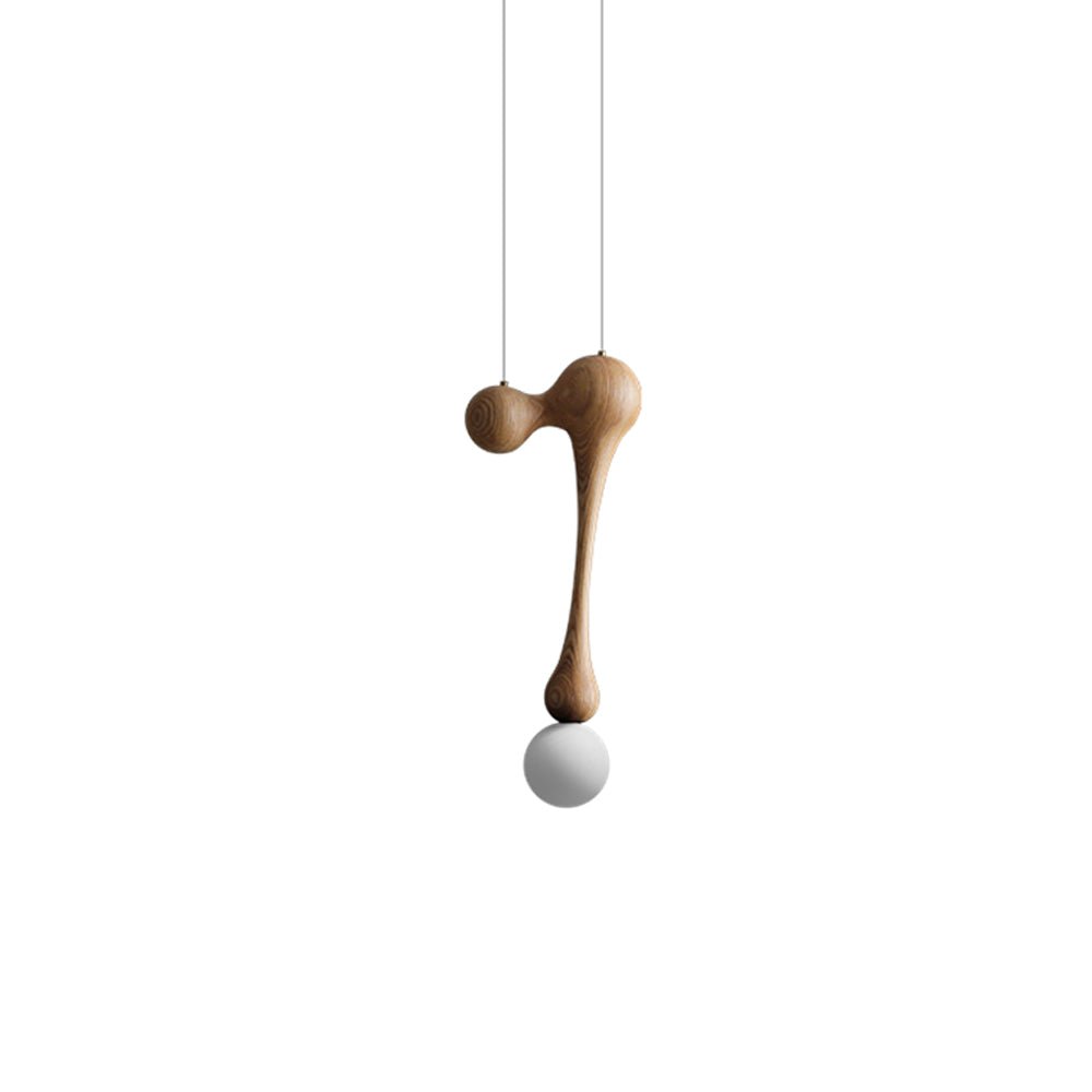 Hale luxe houten hanglamp