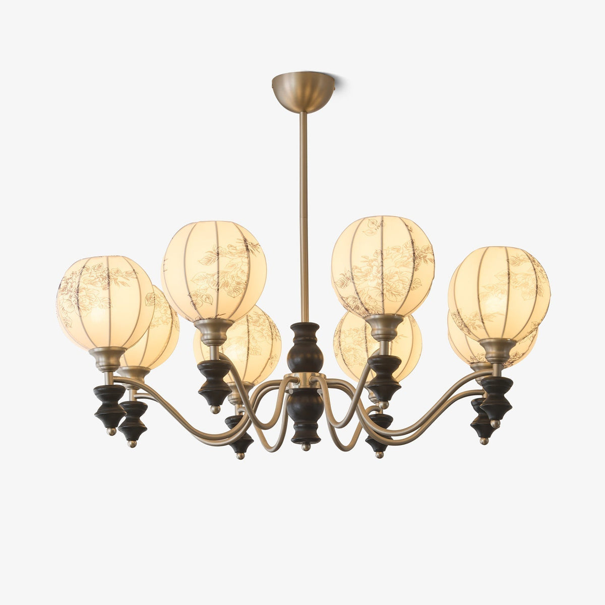 Osilan Traditionele Elegantie Vintage Houten Kroonluchter