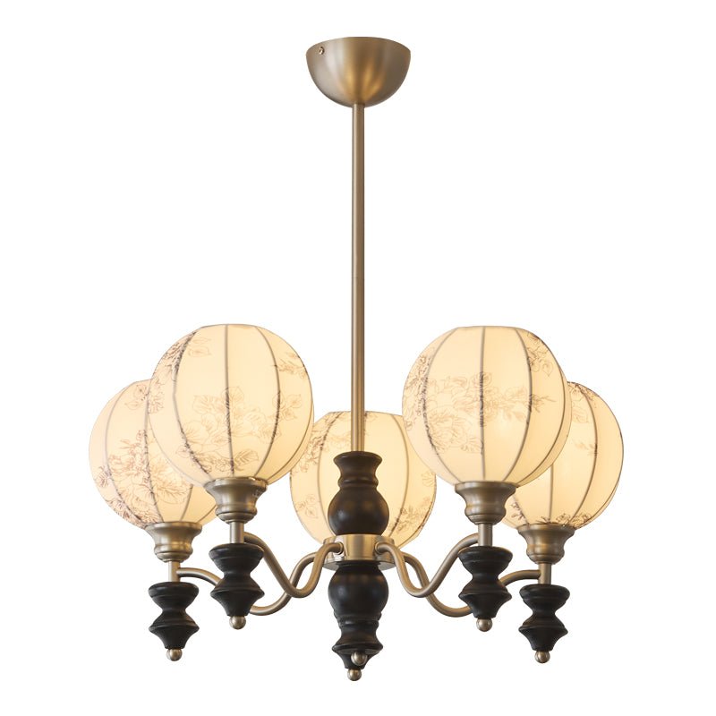 Osilan Traditionele Elegantie Vintage Houten Kroonluchter