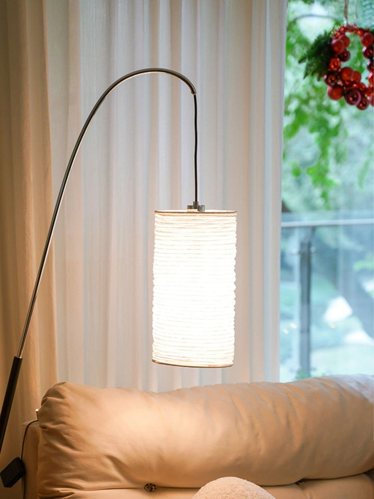Polvin moderne vloerlamp van tissuepapier