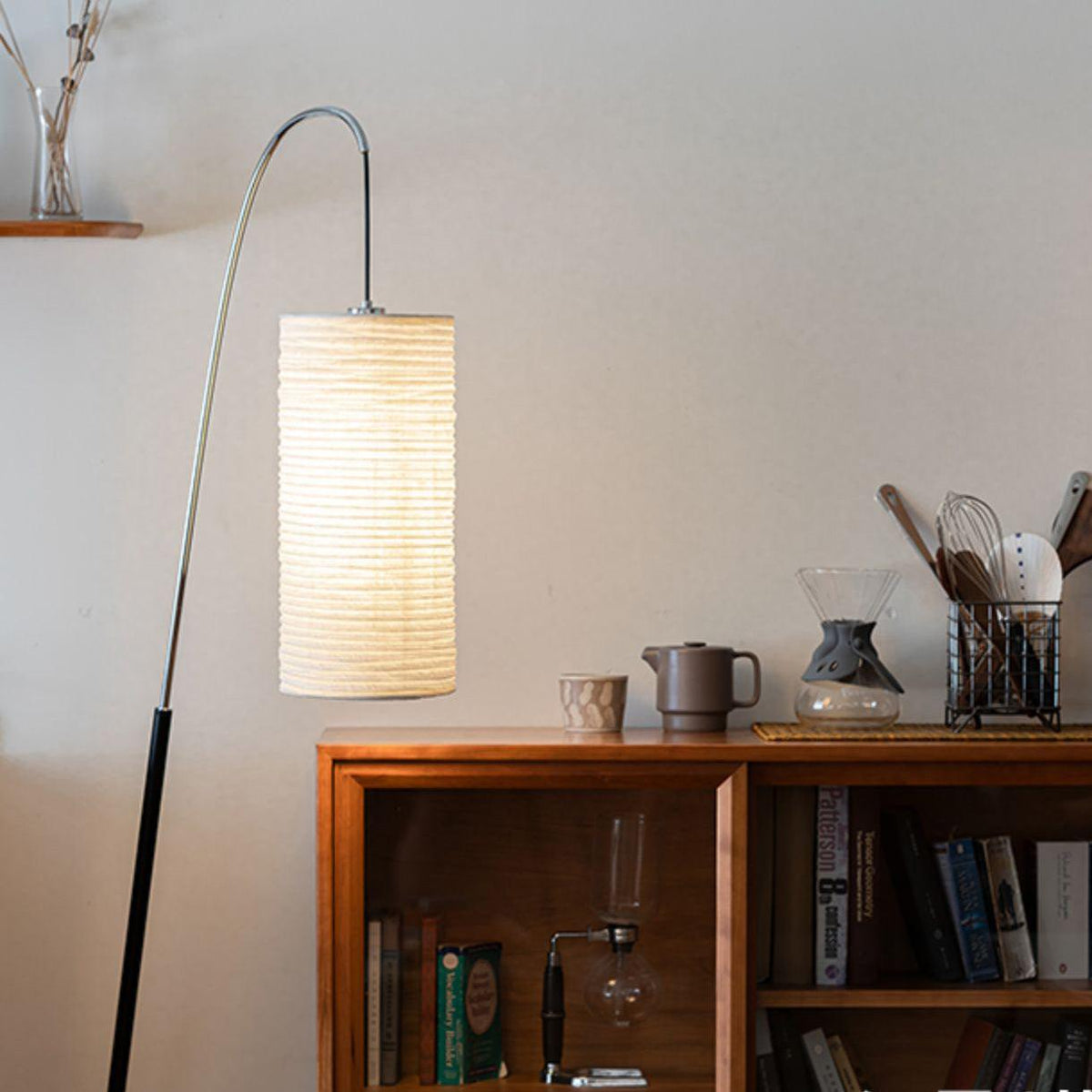 Polvin moderne vloerlamp van tissuepapier