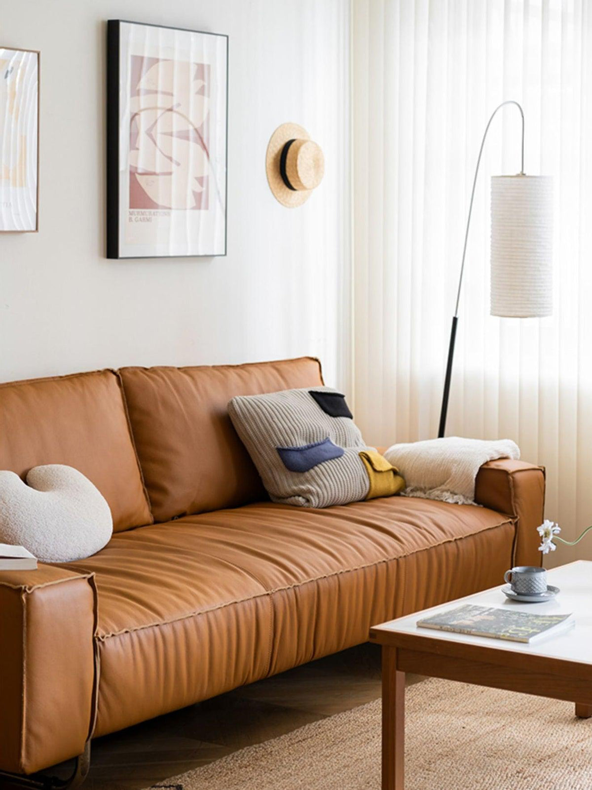 Polvin moderne vloerlamp van tissuepapier
