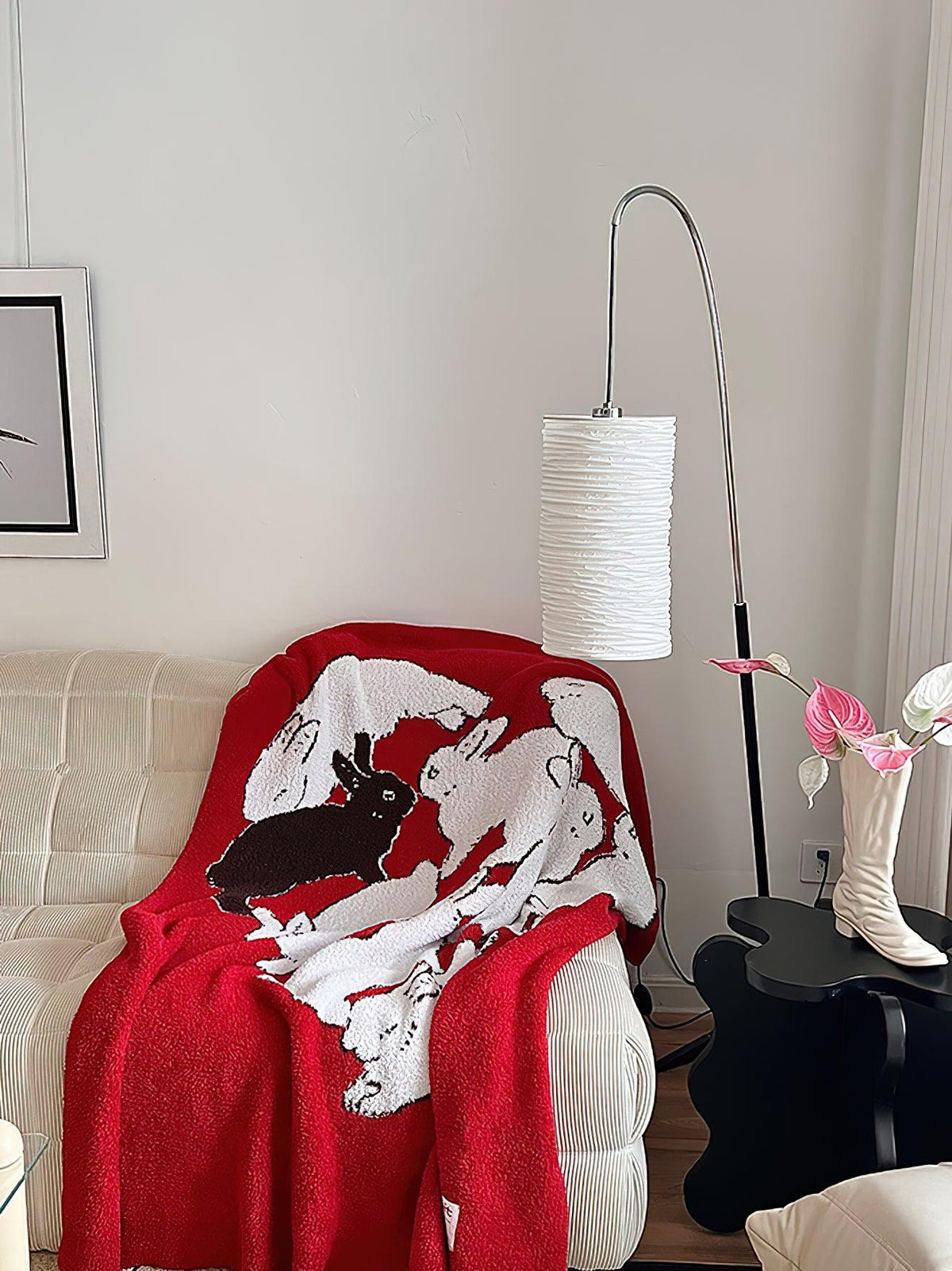 Polvin moderne vloerlamp van tissuepapier