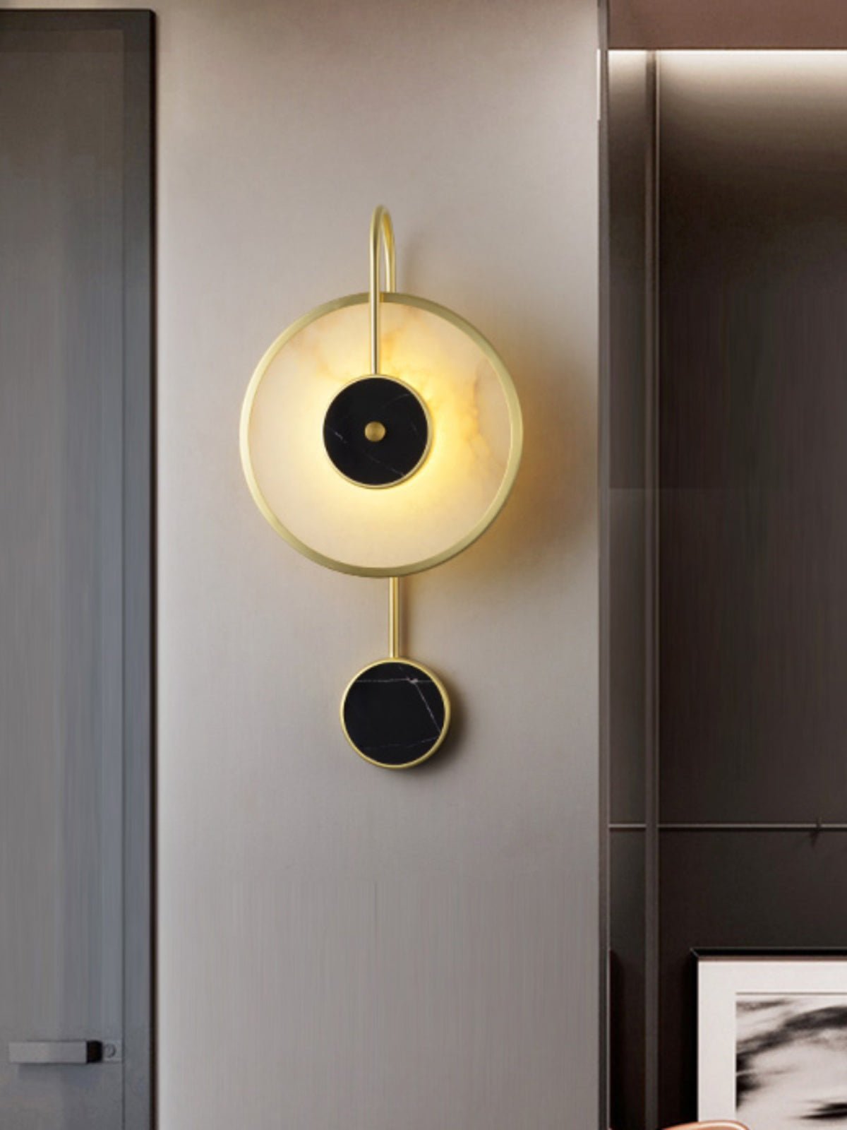 Merdin albasten wandlamp