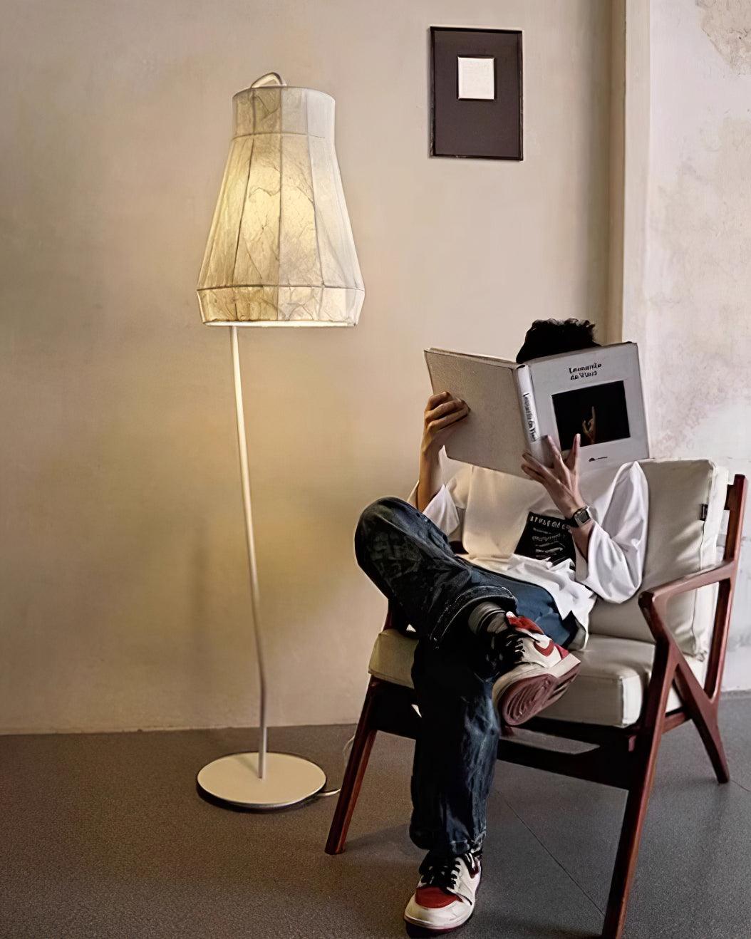 Otheir minimalistisch Stoffen vloerlamp