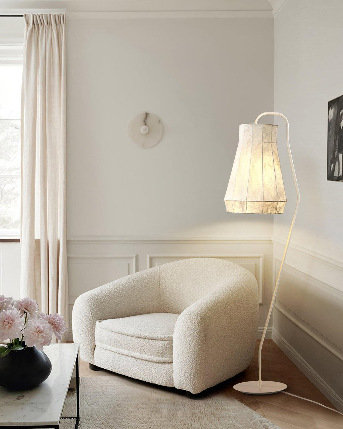 Otheir minimalistisch Stoffen vloerlamp