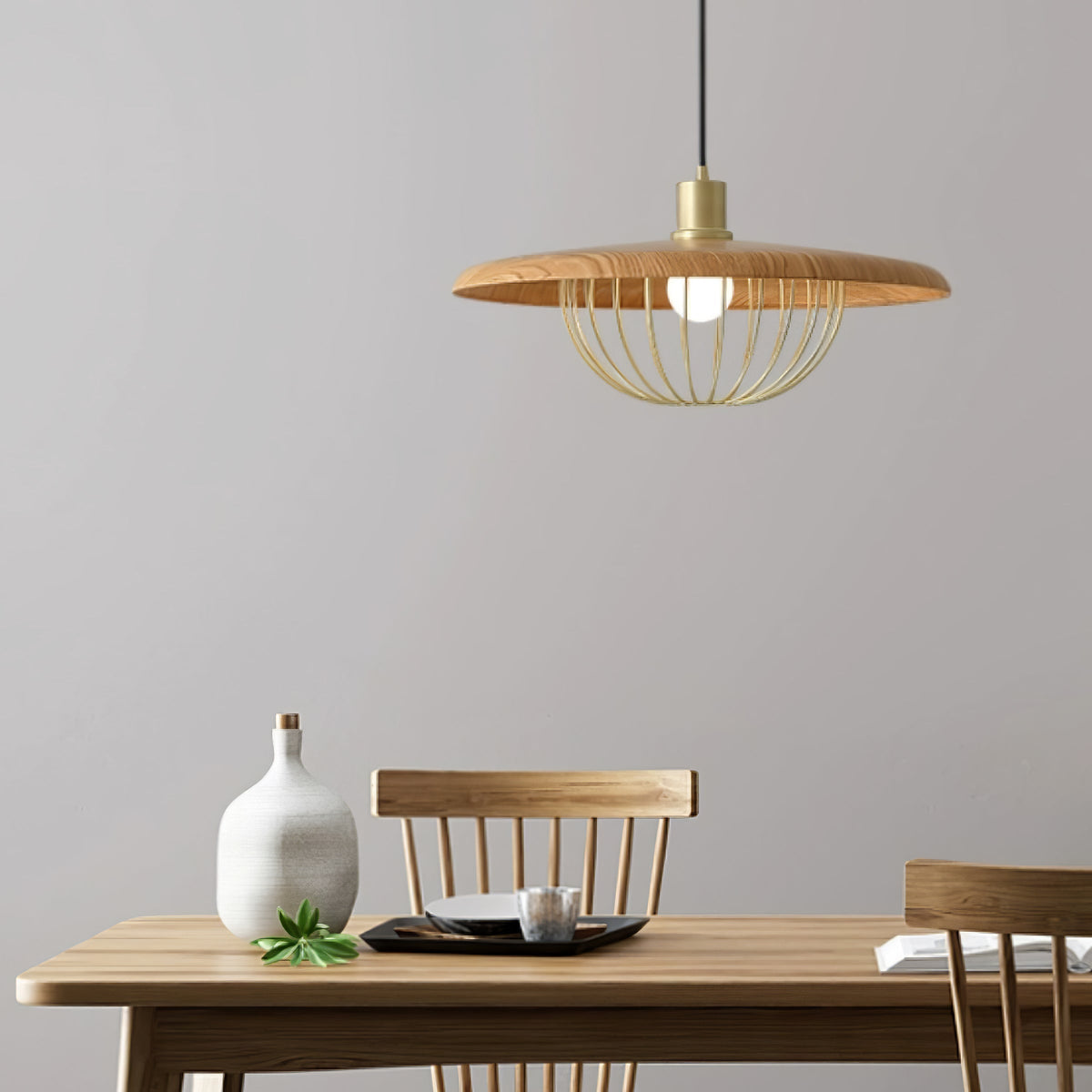Rinoira Hout Retro Vintage Hanglamp