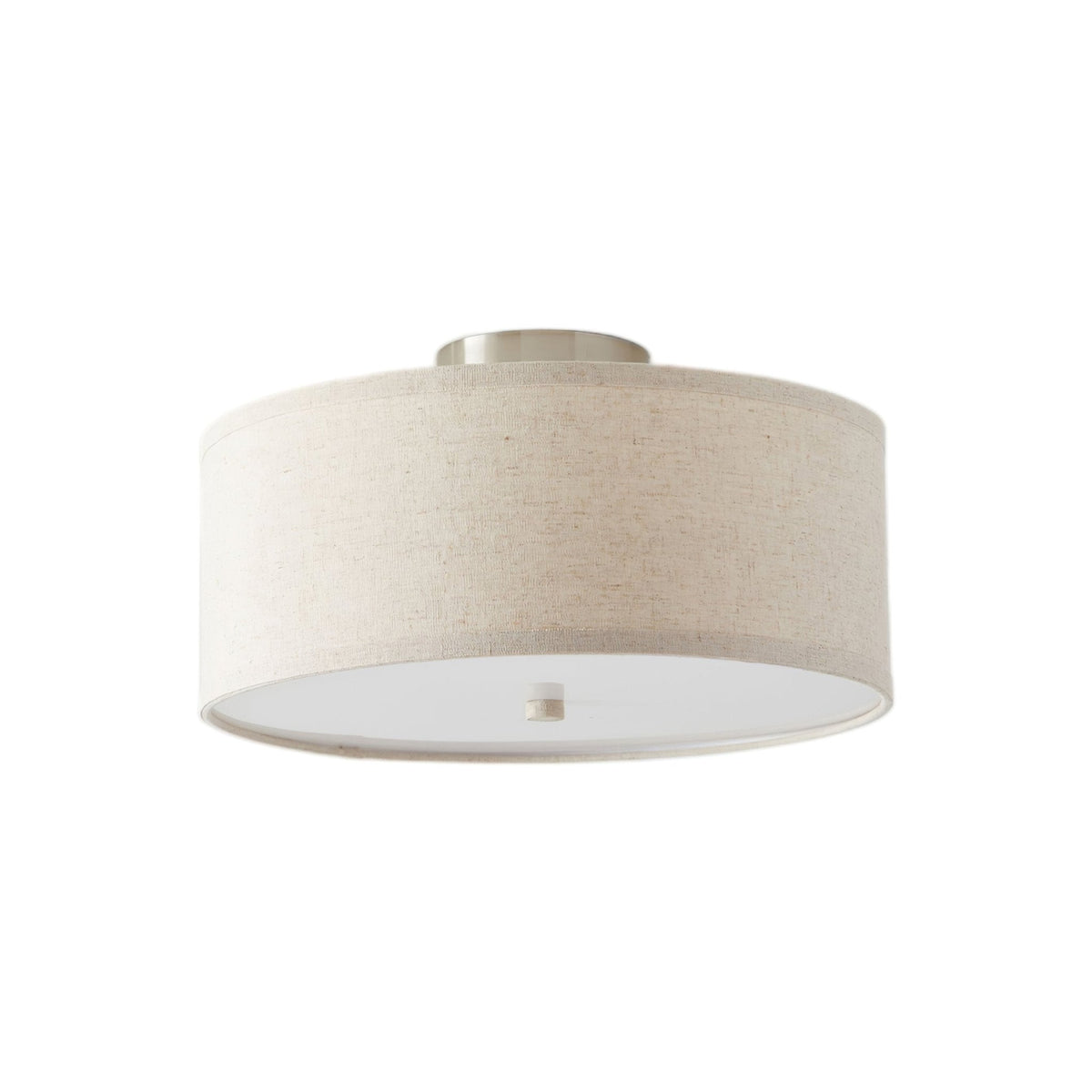 Qilvo plafondlamp linnen kap strak elegant