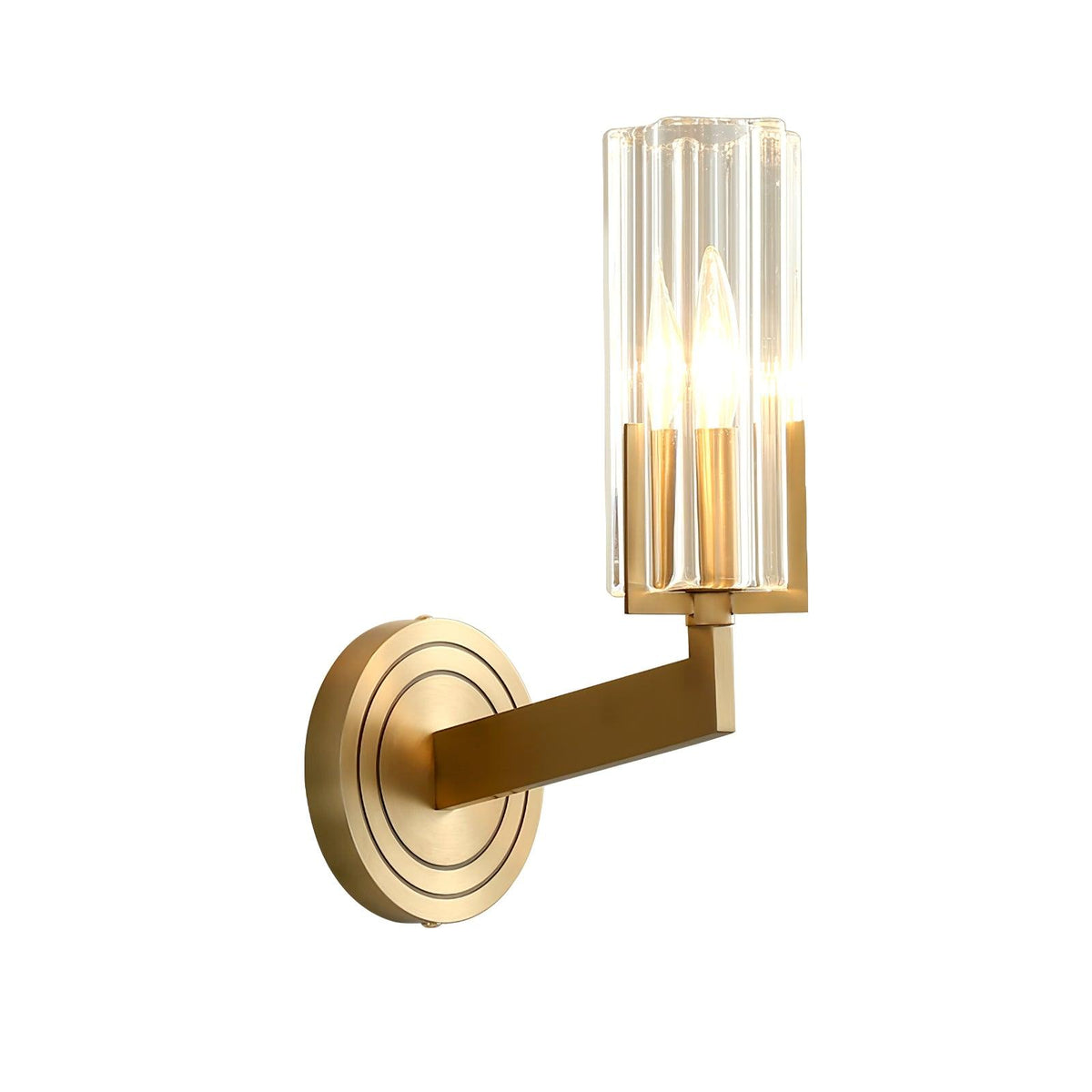 Coen Premium elegantie messing glas wandlamp