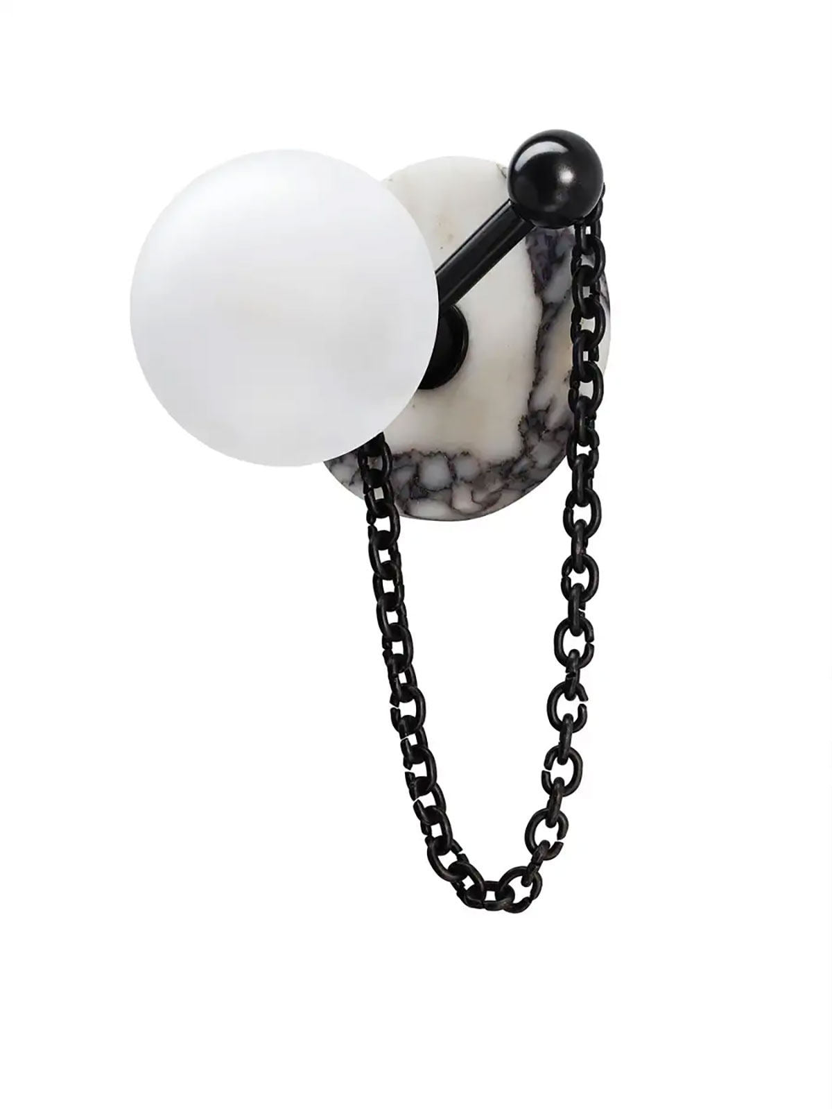 Petelise wandlamp met marmeren bol
