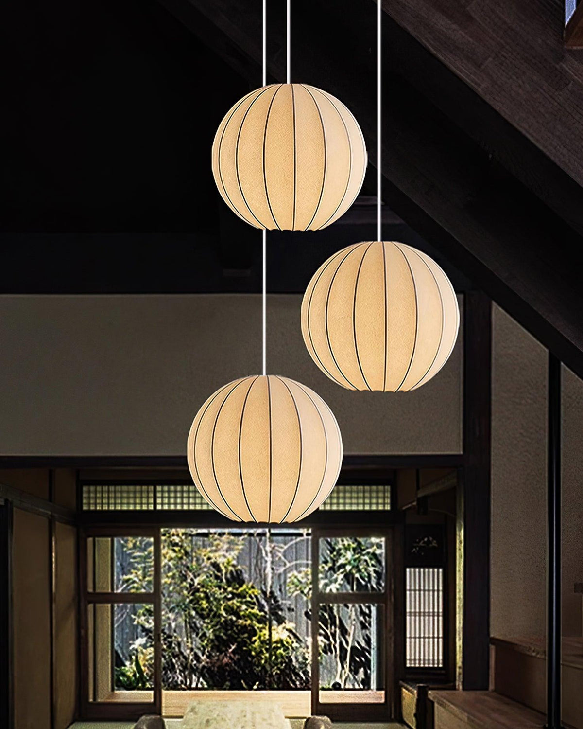Elaireria zijde Scandinavische hanglamp
