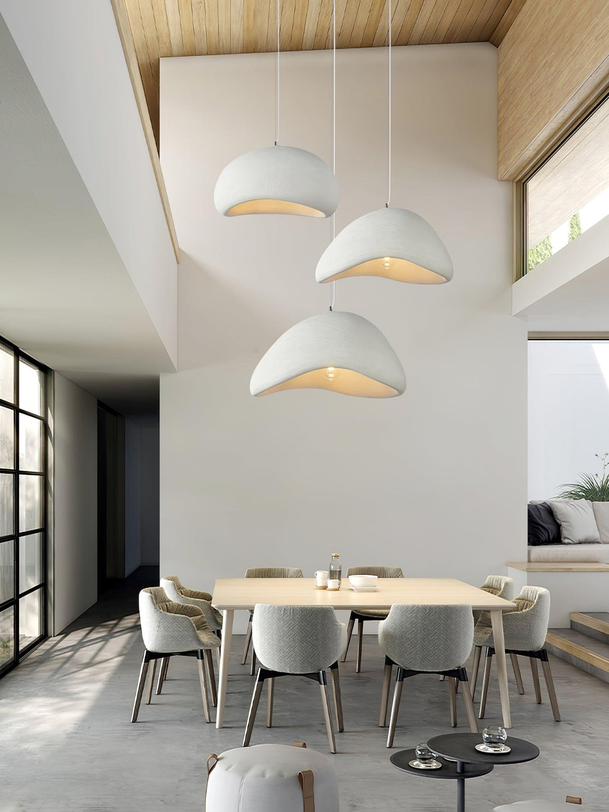 Fentor hanglamp met witte lampenkap minimalistisch