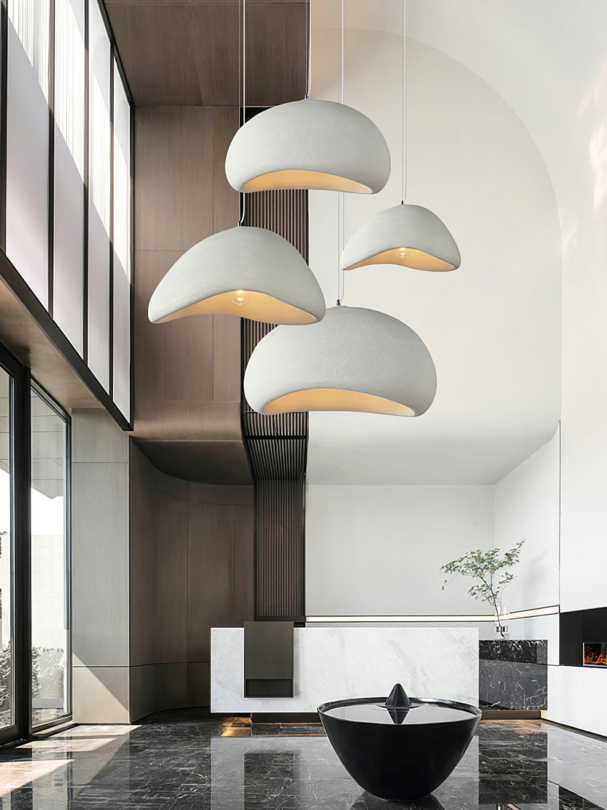 Fentor hanglamp met witte lampenkap minimalistisch