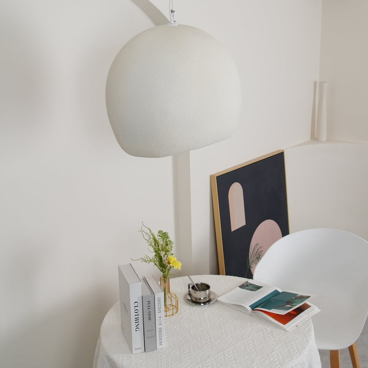 Reloza Moderne minimalistische hanglamp van epoxy-hars composiet