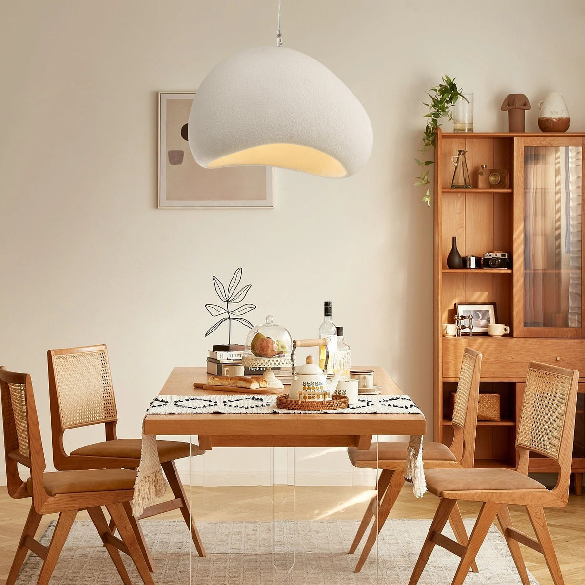 Reloza Moderne minimalistische hanglamp van epoxy-hars composiet