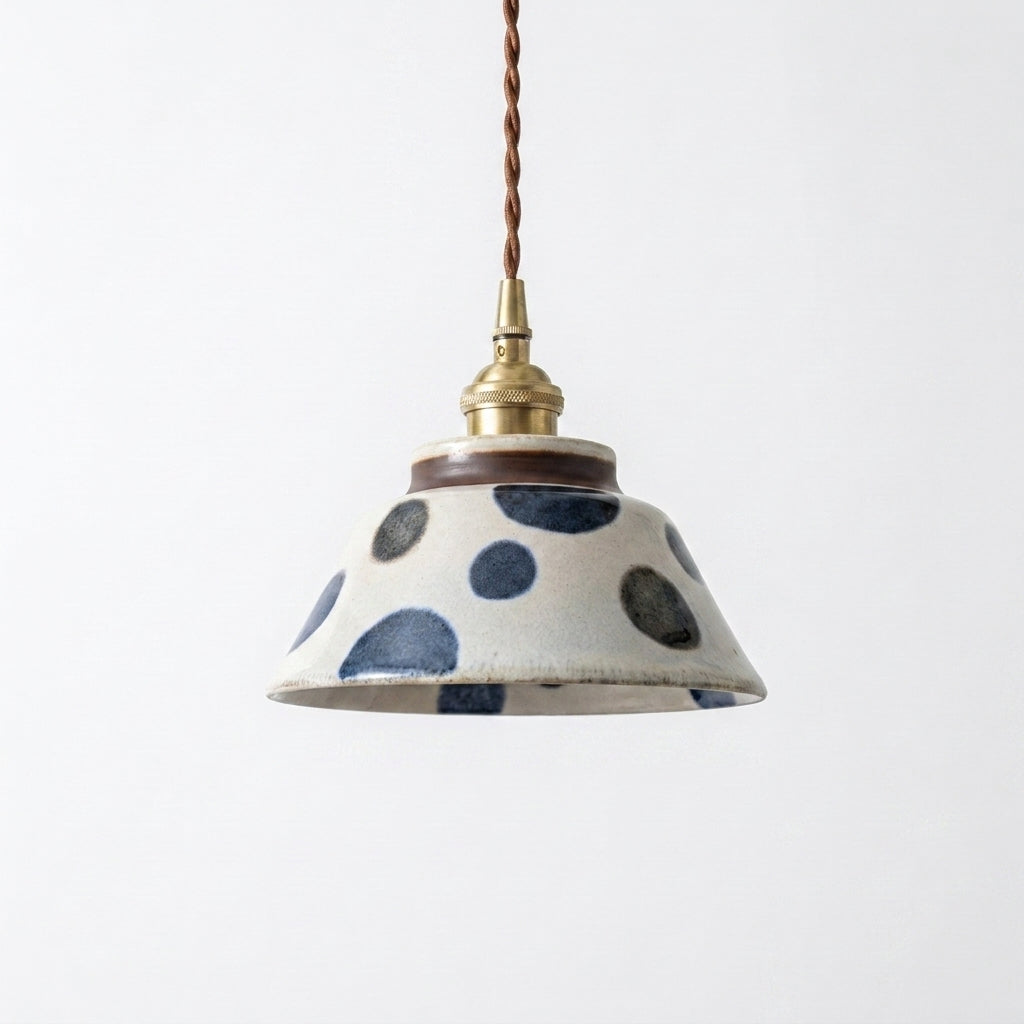Indigo stekker-in hanglamp