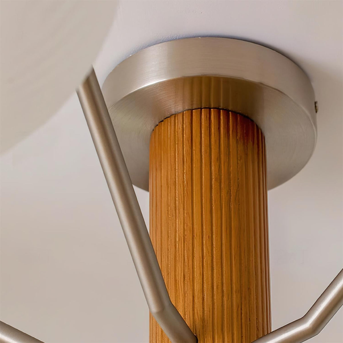 Plafondlamp met geïntegreerde LED/gloeilamp, bolvormige lampenkap, vlakke plafondlamp voor woonkamer