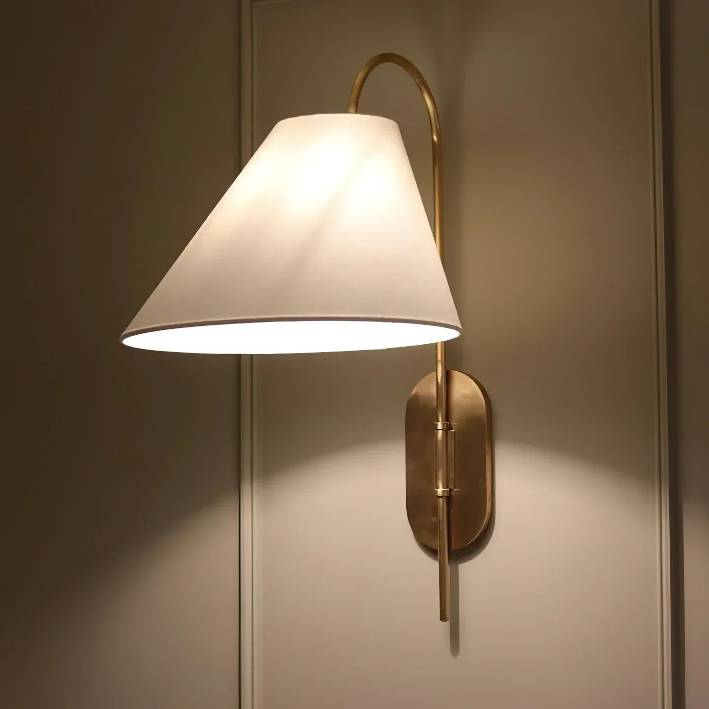Carins Vintage Klassiek Metaal Stof Wandlamp Slaapkamer Eetkamer