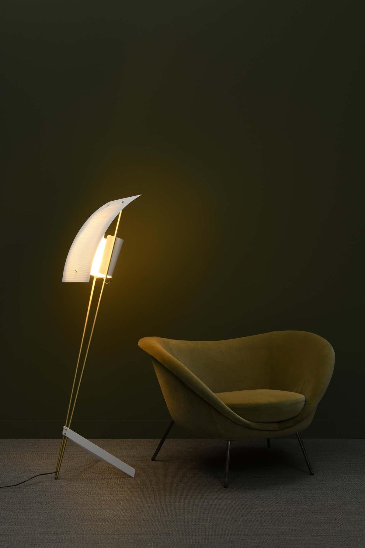 Ulvynil vloerlamp minimalistisch