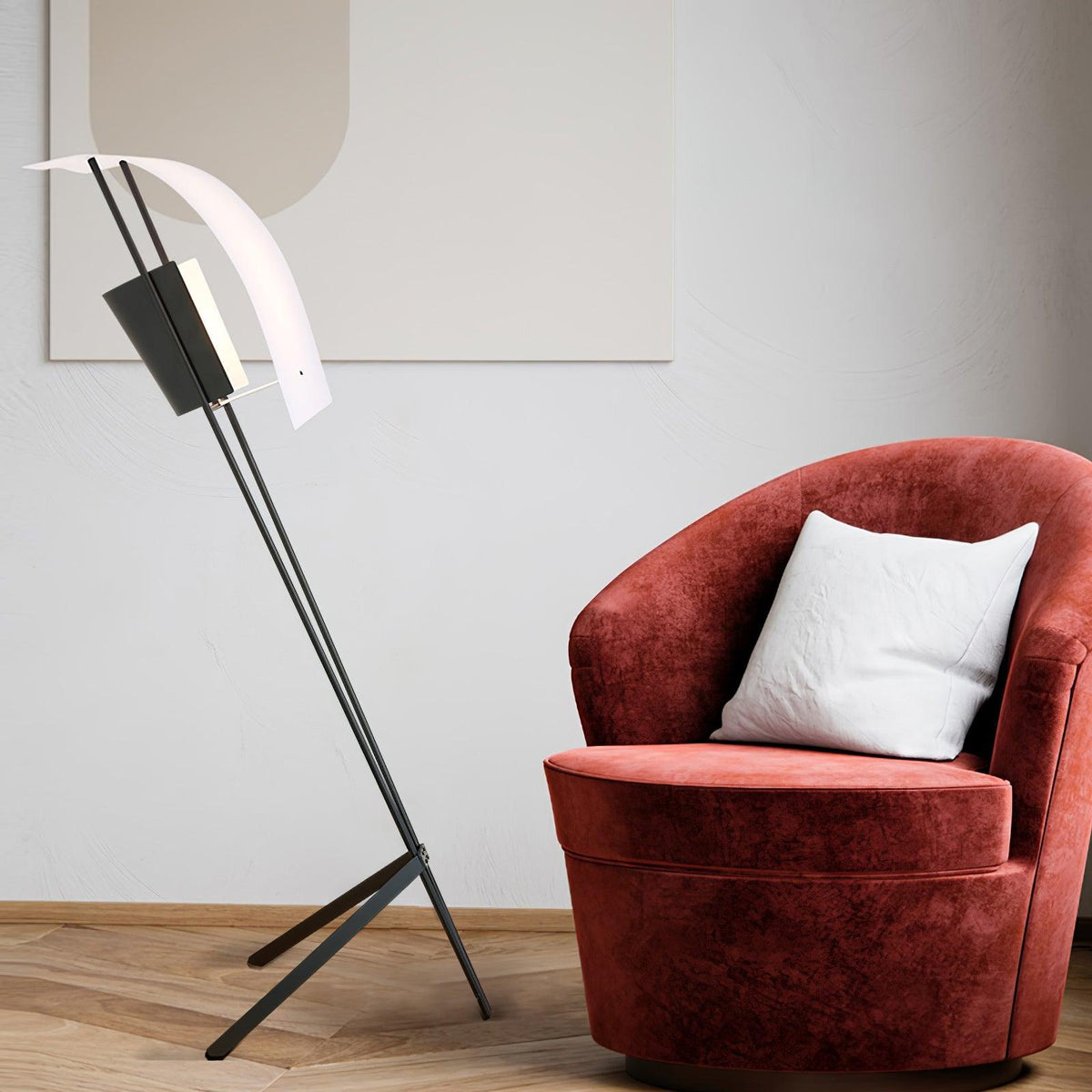 Ulvynil vloerlamp minimalistisch