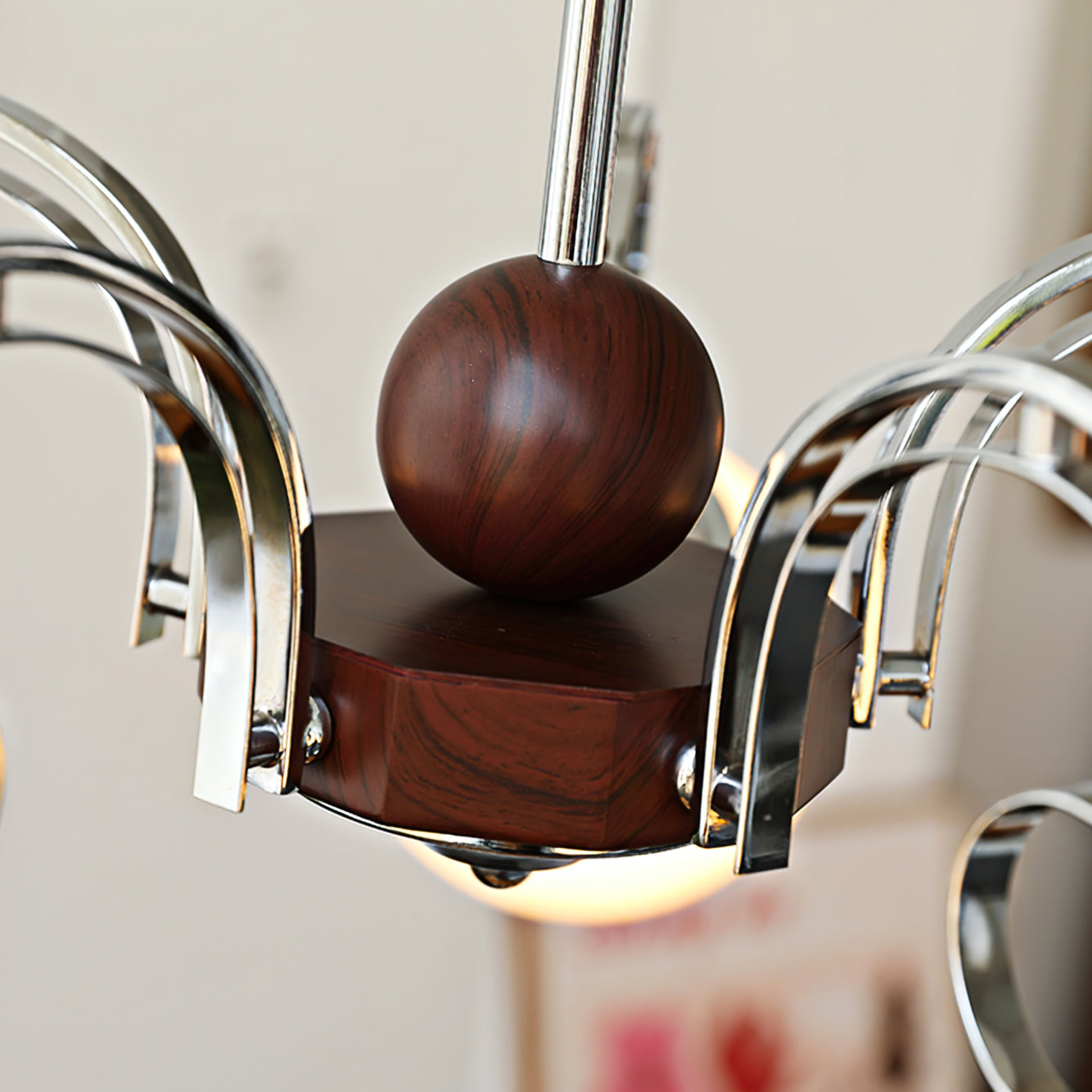 Valentina Vintage Crème Kroonluchter Glas Woonkamer Slaapkamer