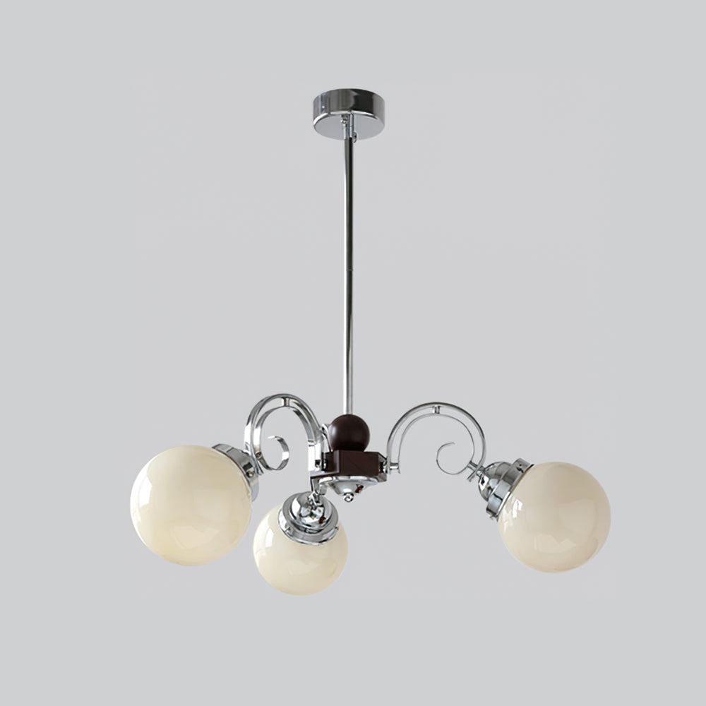 Valentina Vintage Crème Kroonluchter Glas Woonkamer Slaapkamer
