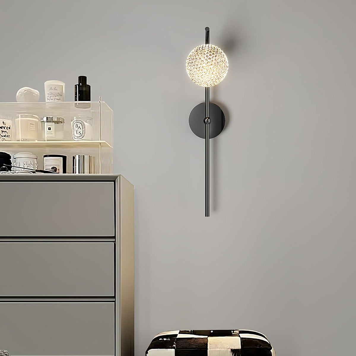 Urineth Premium Noordse kunst kristallen wandlamp
