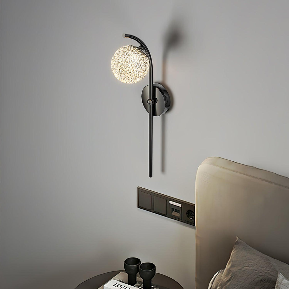 Urineth Premium Noordse kunst kristallen wandlamp