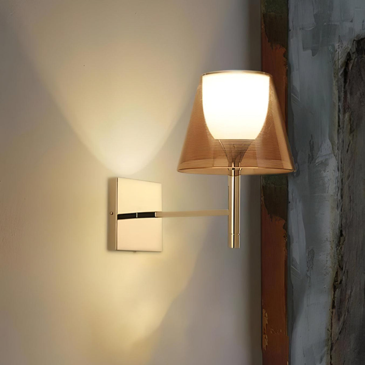 Orsore Chroom Prism wandlamp Katoen