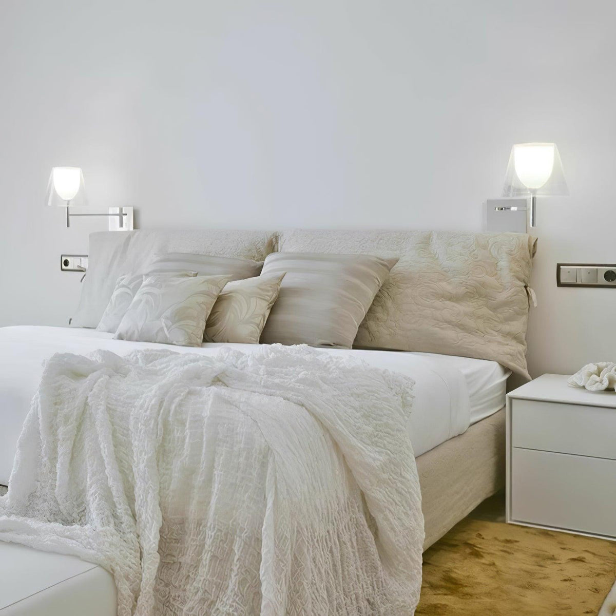 Orsore Chroom Prism wandlamp Katoen