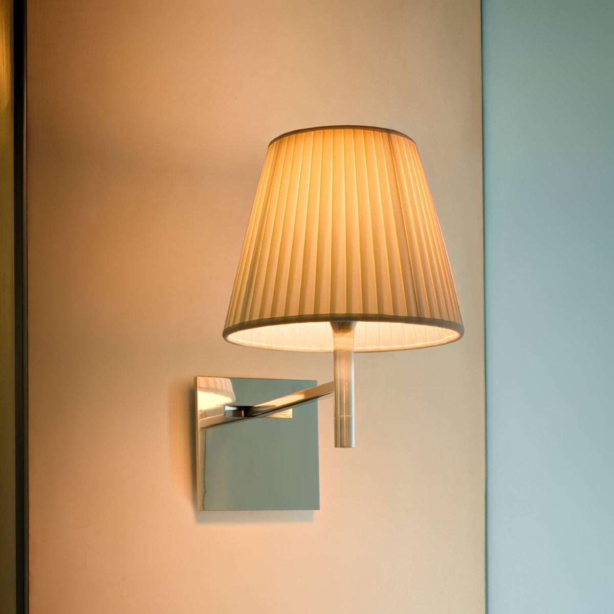 Orsore Chroom Prism wandlamp Katoen