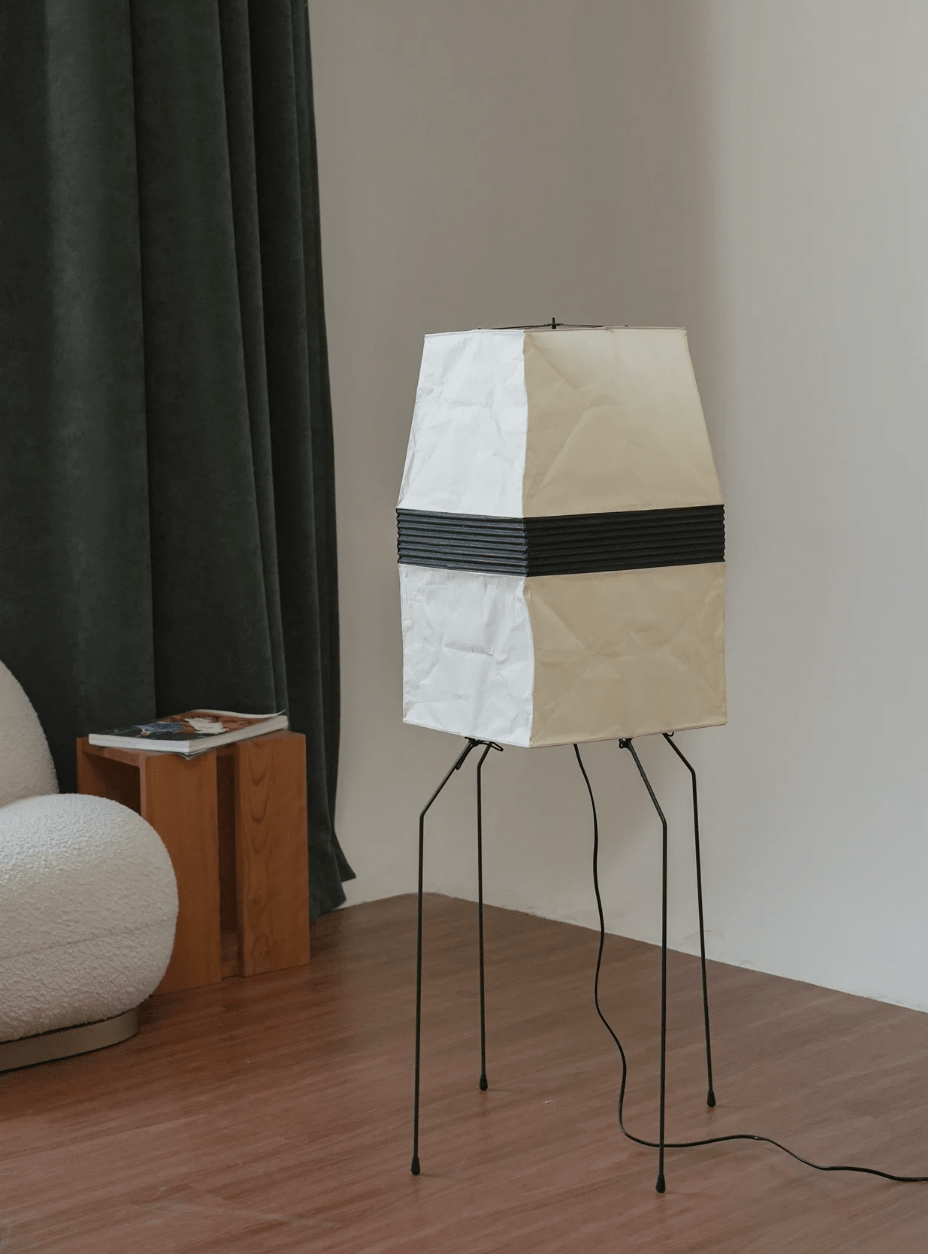 Piaiveria vloerlamp met Papieren Kap