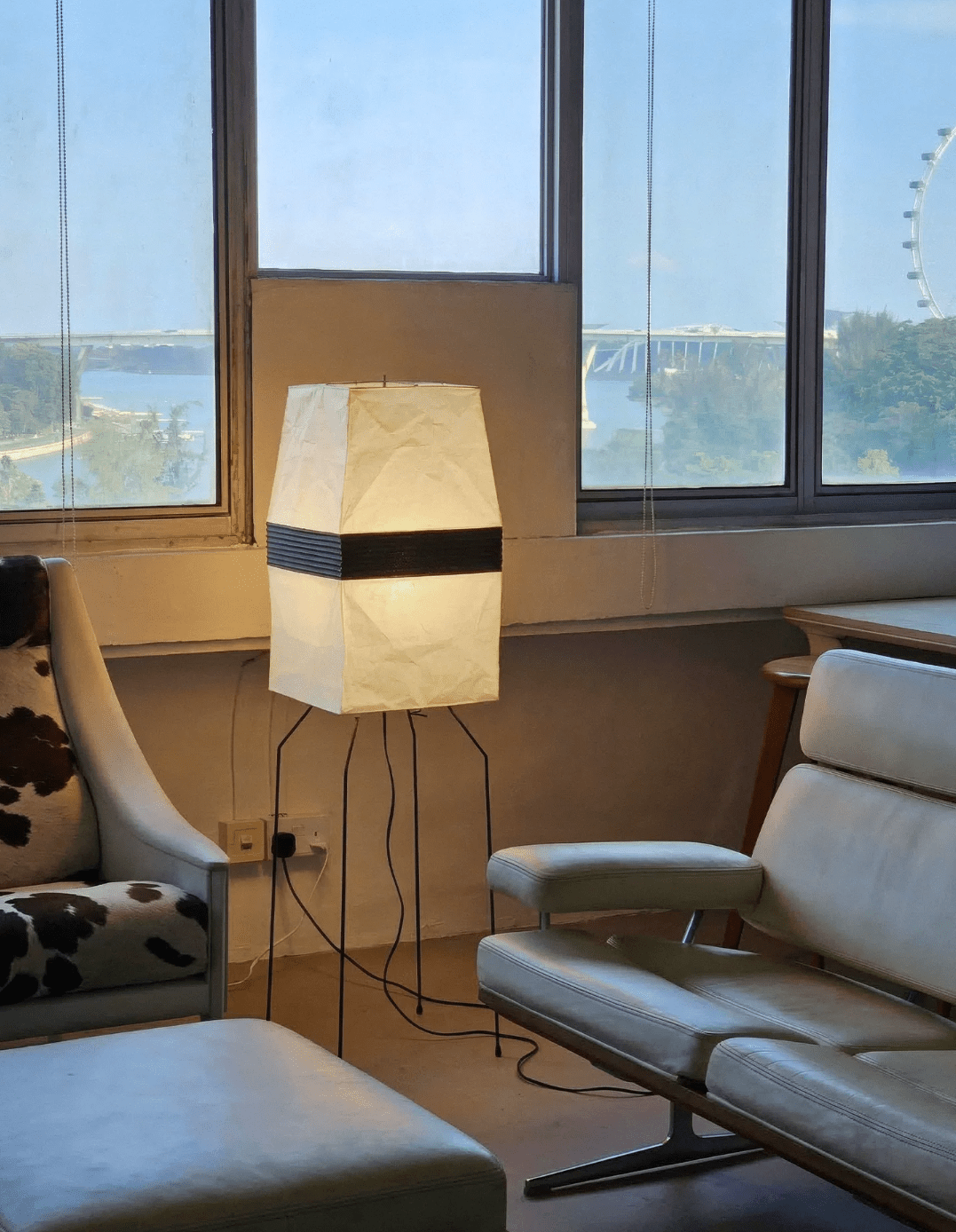 Piaiveria vloerlamp met Papieren Kap