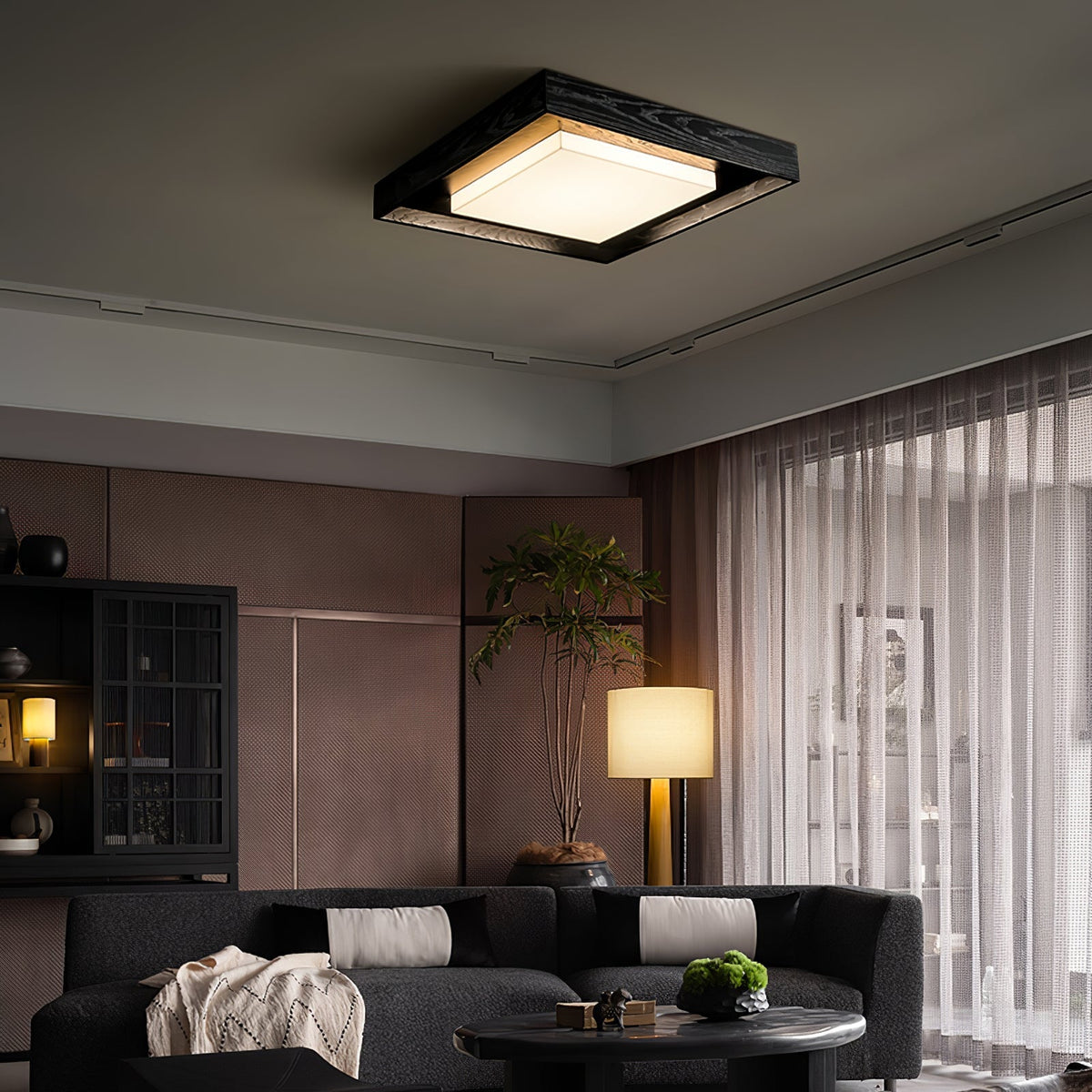 Auro Rustieke plafondlamp van hout