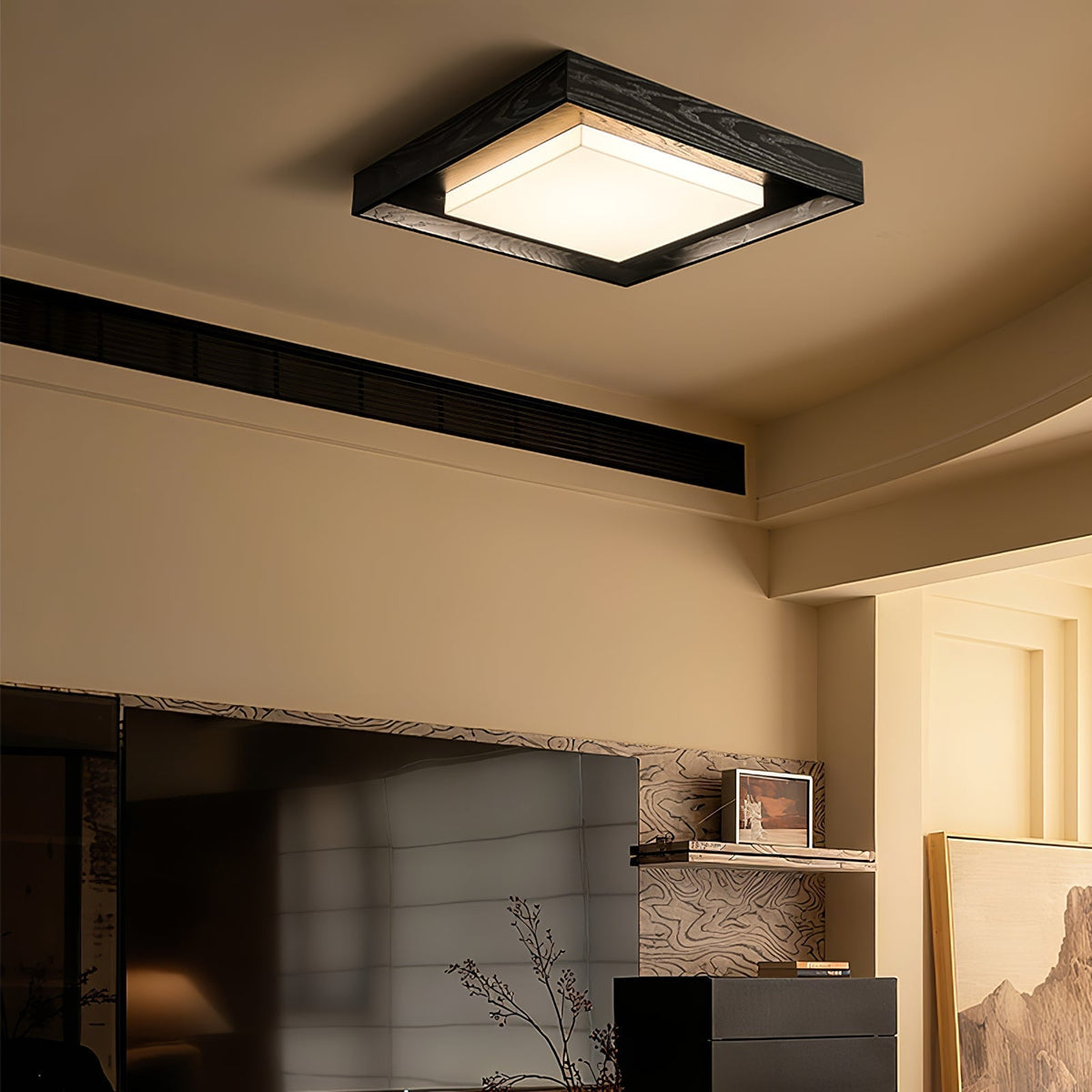 Auro Rustieke plafondlamp van hout