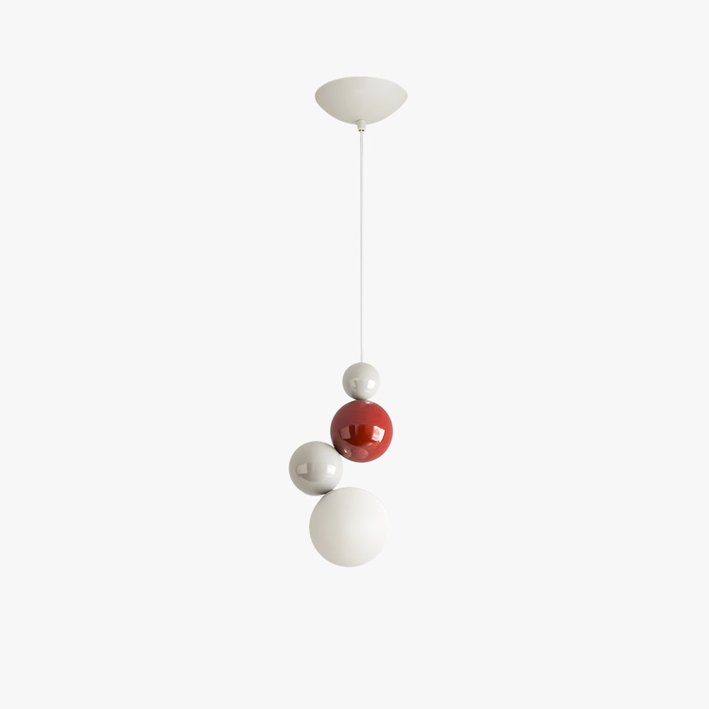 Valentina Retro Modern LED Hanglampen Wit Metaal Slaapkamer Woonkamer
