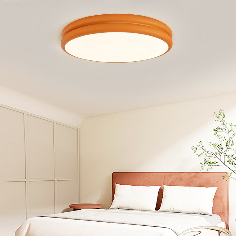 Valentina Moderne Ronde LED Plafondlamp Wit Zwart Slaapkame Woonkamer