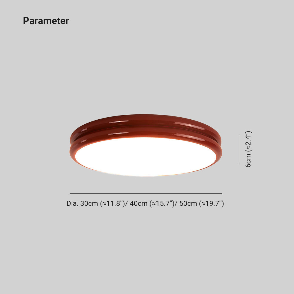 Valentina Moderne Ronde LED Plafondlamp Wit Zwart Slaapkame Woonkamer